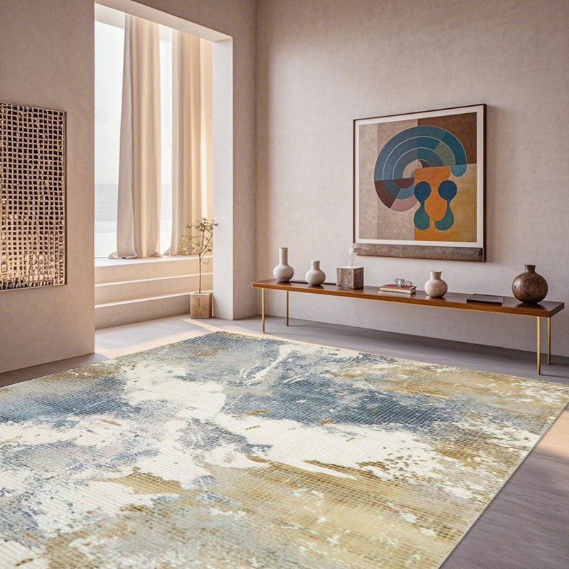 Abstract Area Rug Modern Art Carpet, Stain-Resistant Durable Large Rug for Living Room, Bedroom, Hallway, Home Decor (Multiple Sizes)