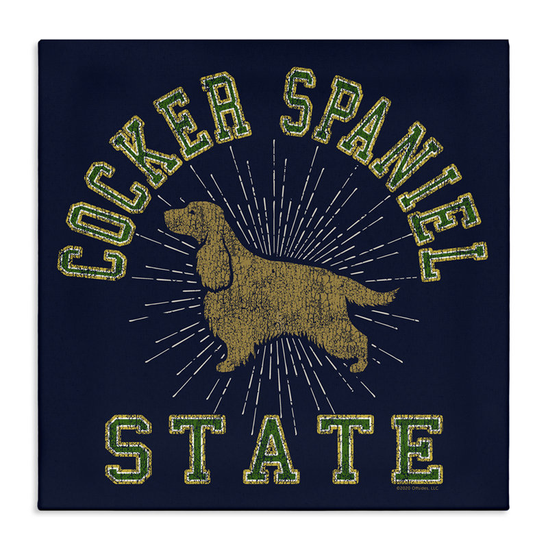 Art mural Cocker Spaniel State par Spirit Animals / Life Is High, H 30 po x l 30 po