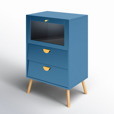 Beppy 2-Drawer Rattarn Accent Cabinet With Storage by Wade Logan