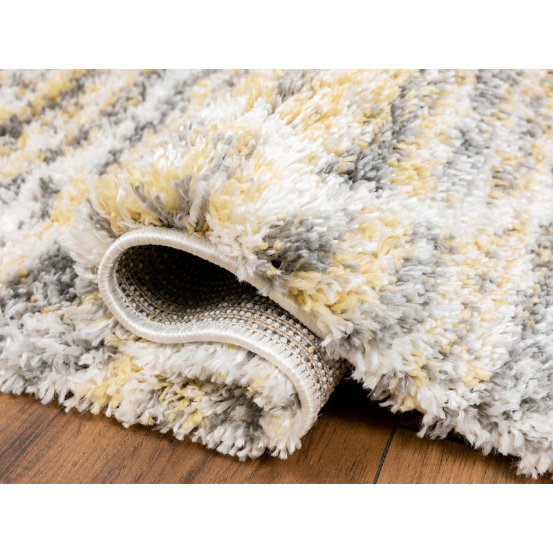 Tapis gris Ikat, Rectangle 5 pi 3 po x 7 pi 6 po