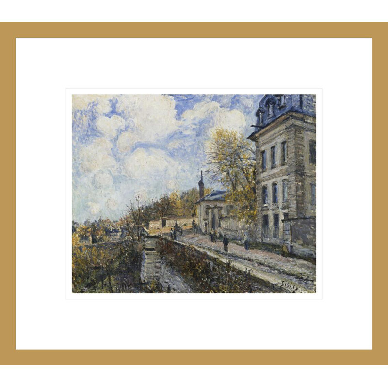 «Factory at Sevres» par Alfred Sisley, impression giclée sur cadre, H 13,75 po x l 15,57 po