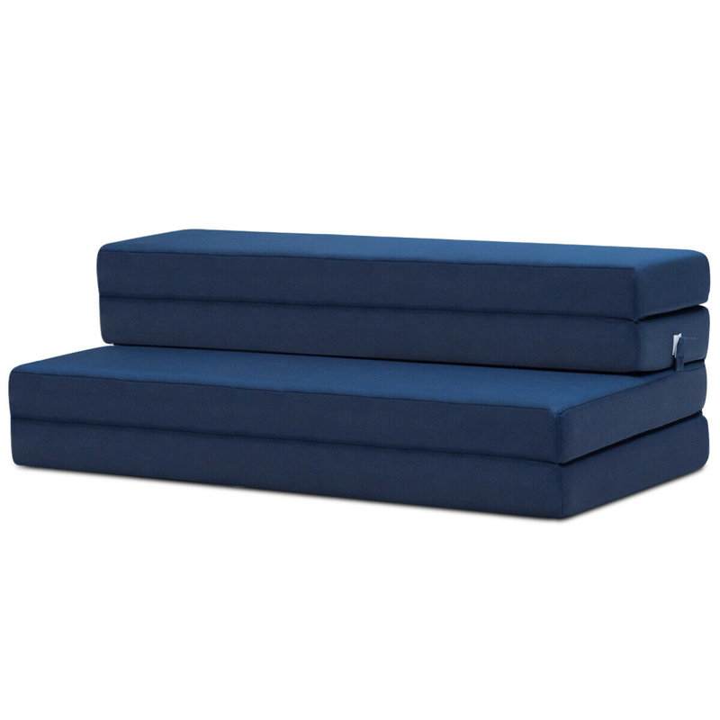 Matelas de futon grand en mousse à mémoire de forme 4 po Miriam