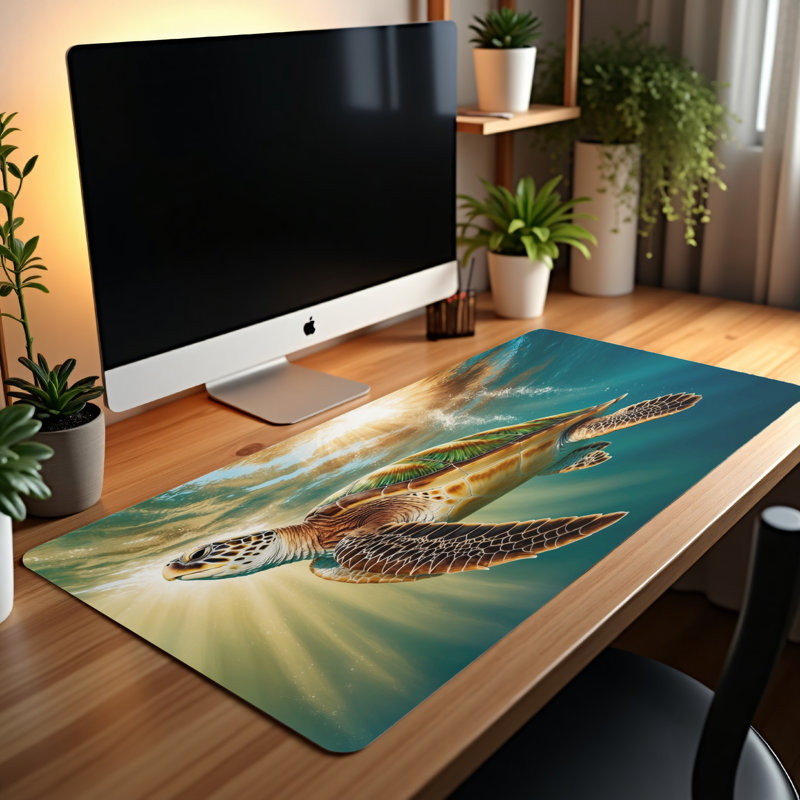 Polyester Desk Pad, 31.5x15.5