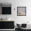 Lavabo pour salle de bain et cadre flottant à miroir, design par Charlene Olson-138840310-138840305