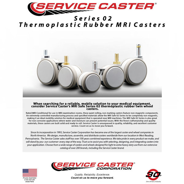 Service Caster MRI Safe Caster