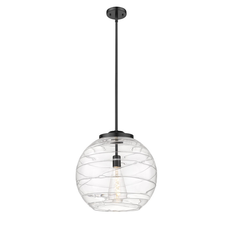 Cindi 1 - Light Single Pendant, Matte Black