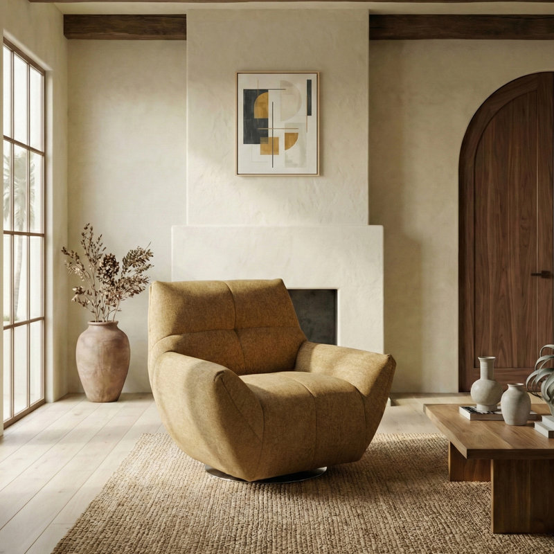 Fauteuil Layletta, Marron clair