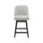 Swivel Bar Stools Set of 2, 26" Counter Height Bar Stool with Solid Wood Legs, Modern Farmhouse Barstool Chairs for Kitchen Island and Counter Height, Performance Fabric in Light Gray-1227697213