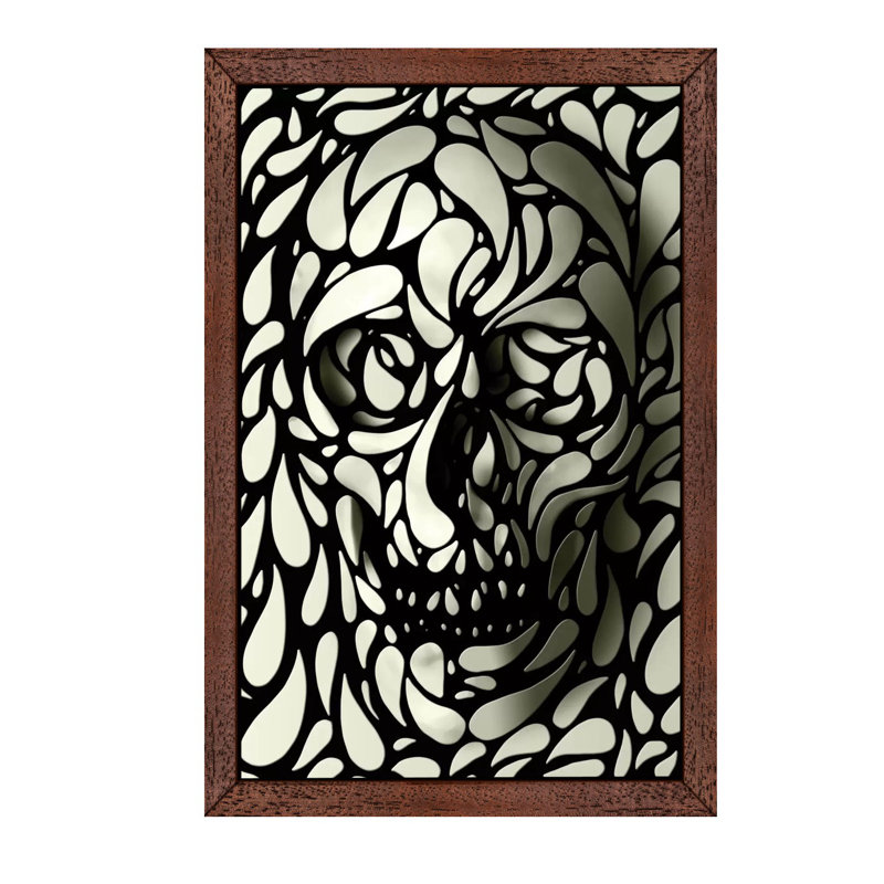 Print on Canvas, 101.6 cm H x 66.04 cm W x 1.91 cm D, Brown Framed