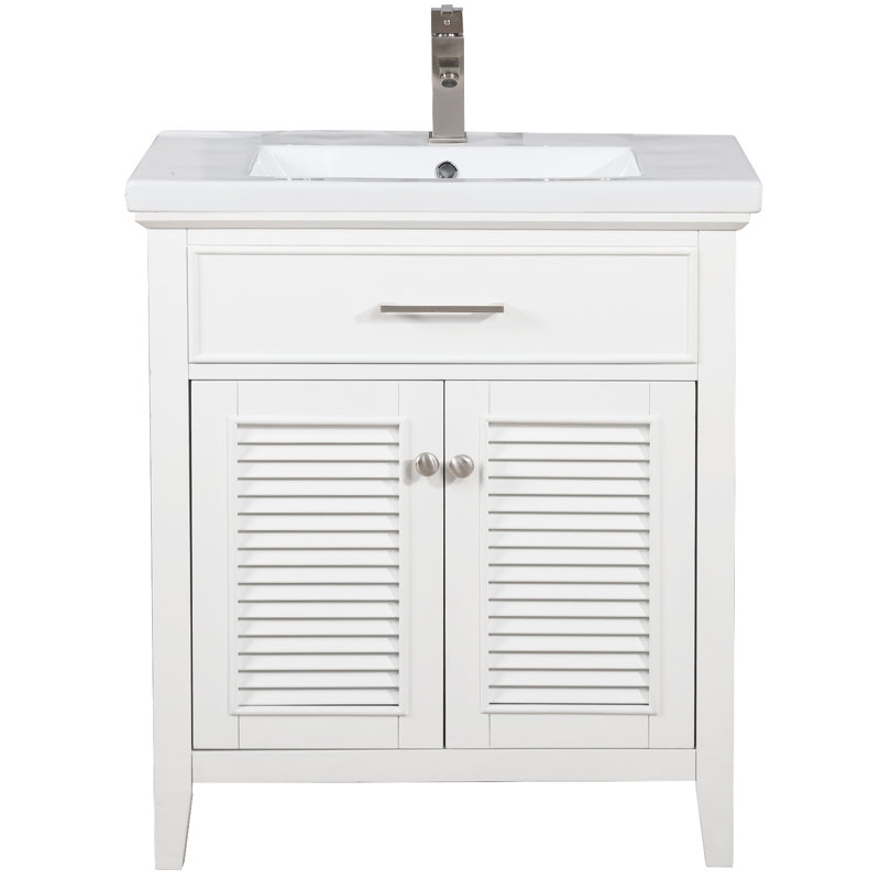 Ensemble de meuble-lavabo simple 30 po Cameron, Blanc