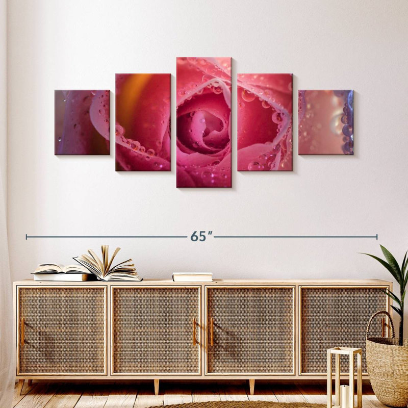 Misty Rose, 24" H x 55" W