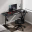 Metal Base Computer Desk with Power Outlet