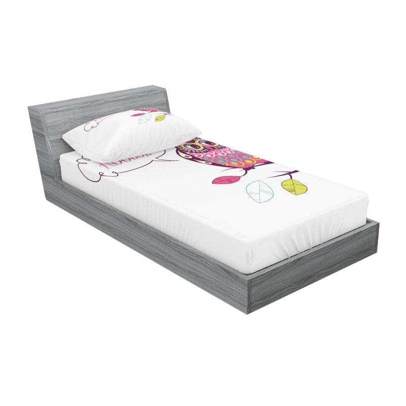 Microfiber Sheet Set, Twin Sheet Set with Fitted Sheet