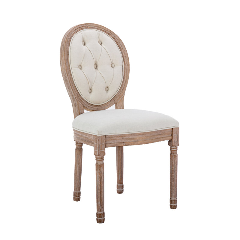 Chaises de salle à manger Claritha Mid-Century King Louis