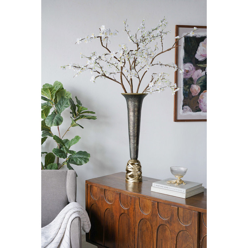 D9x28,5 "Vase décoratif, H 28,3 po x l 9 po x P 9 po