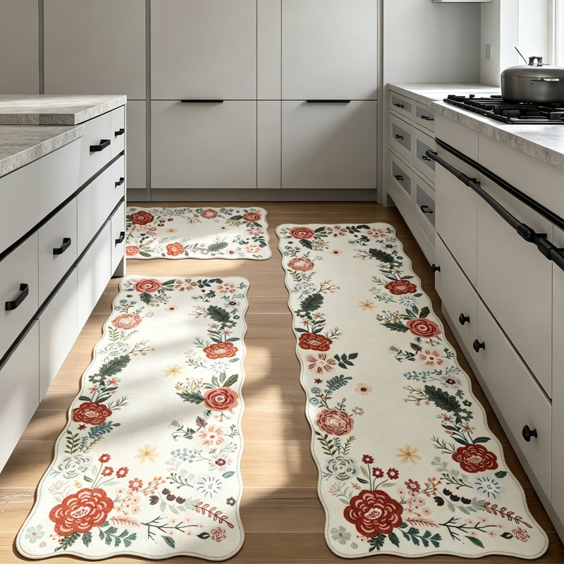 Tapis de cuisine Farmhouse, Beige