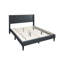 Lit moderne en tissu en toile de jute attrayant avec tête de lit et support plateforme uniques-1664522694
