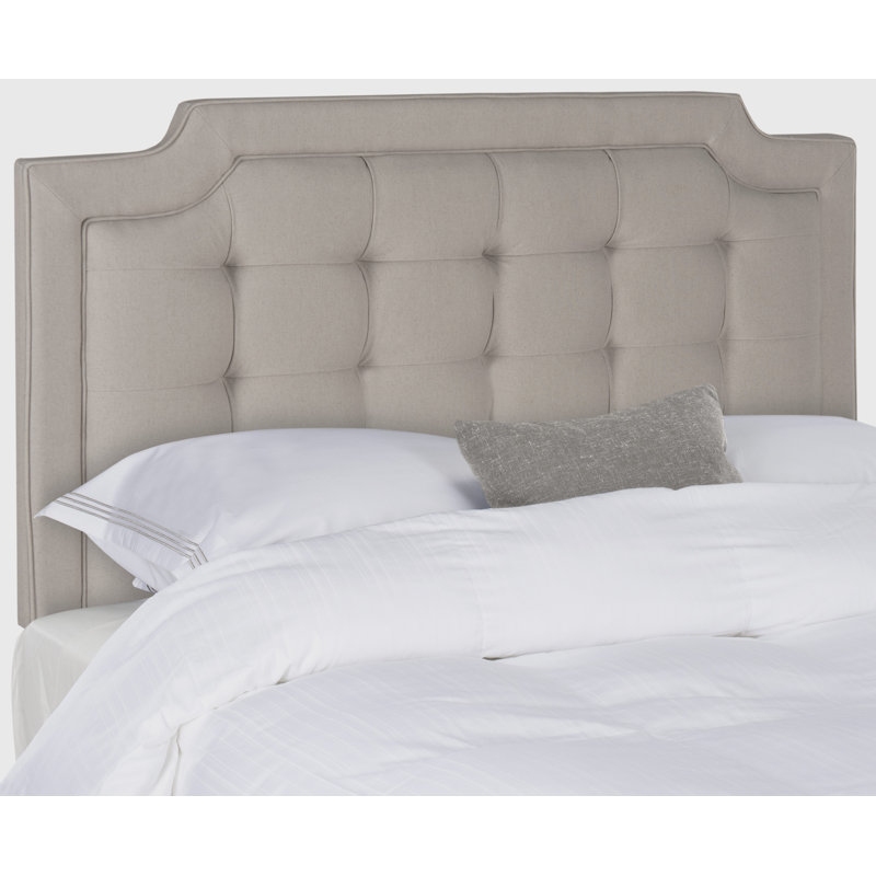 Findlay Upholstered Headboard, Linen Taupe, Queen