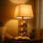 Mell Metal Table Lamp with X Shape Design and Mirror Front,Multicolor