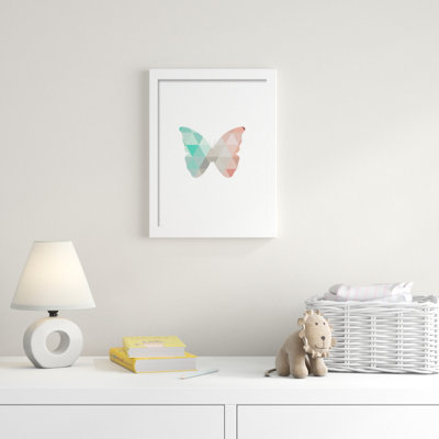 « papillon », reproduction d’art encadrée sur toile