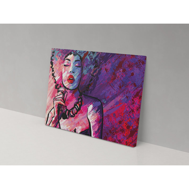 Soul Singer Drawing Metro Lane Soul Singer - Wrapped Canvas Painting | Wayfair.co.uk