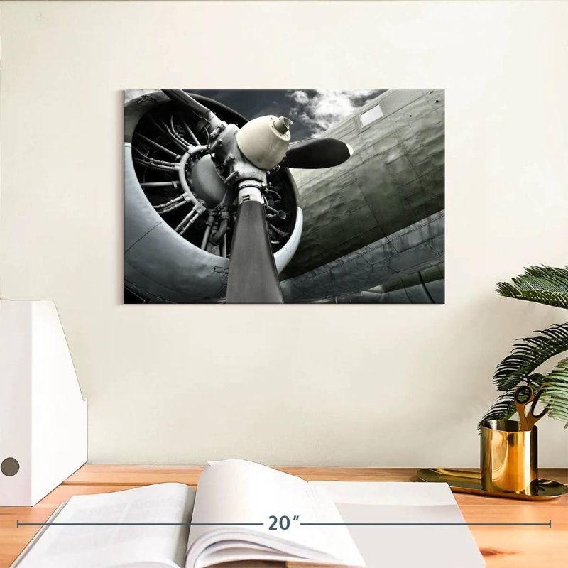 Mehar Black Propeller, 8" H x 12" W