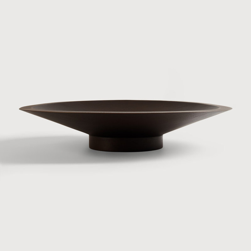 Satellite Handmade Solid Wood Decorative Bowl