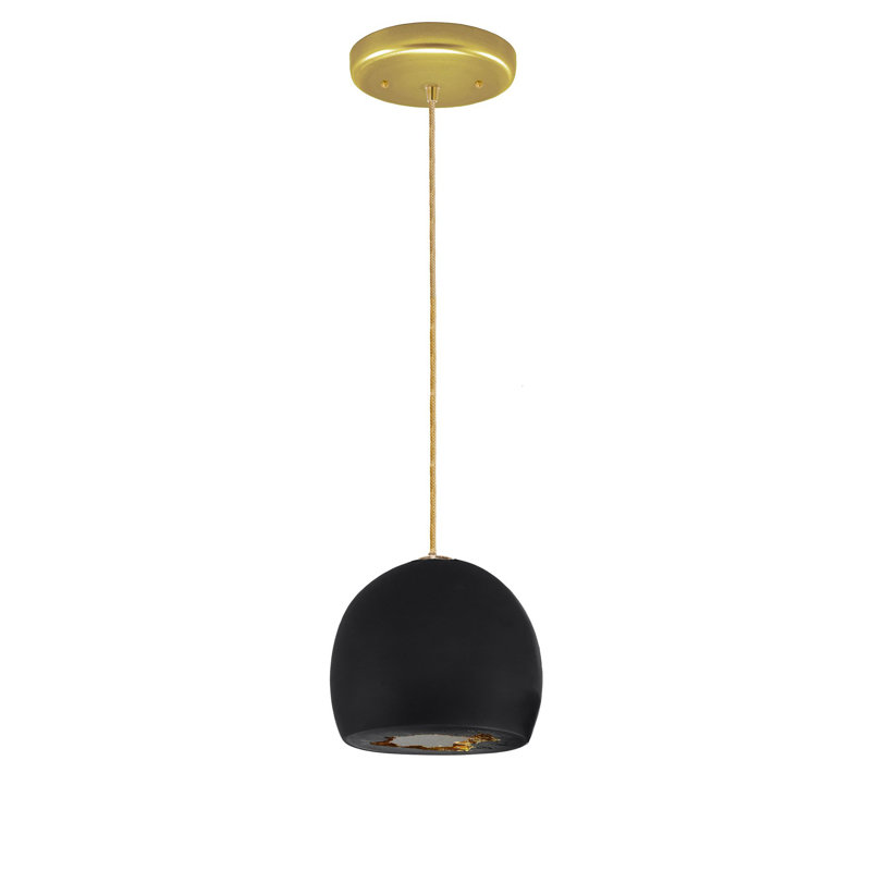 Geode 1 - Light Pendant, Matte Black, Brass