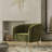 Samouri Modern Channel Tufted Barrel Accent Chair-511515494