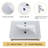 24'' Single Sink Wall Mounted Bathroom Vanity,Floating Vanity with 2 Drawers and Ceramic Basin Sink Top-2022468671-2022468670