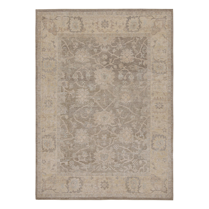 Tapis gris et beige Rug & Kilim’s Oushak