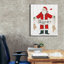 «Vintage St Nick 4 On White Wood V2» par Anne Tavoletti, art mural sur toile-272205292