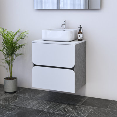 Meuble-lavabo simple 23,6 po avec dessus Kaydin