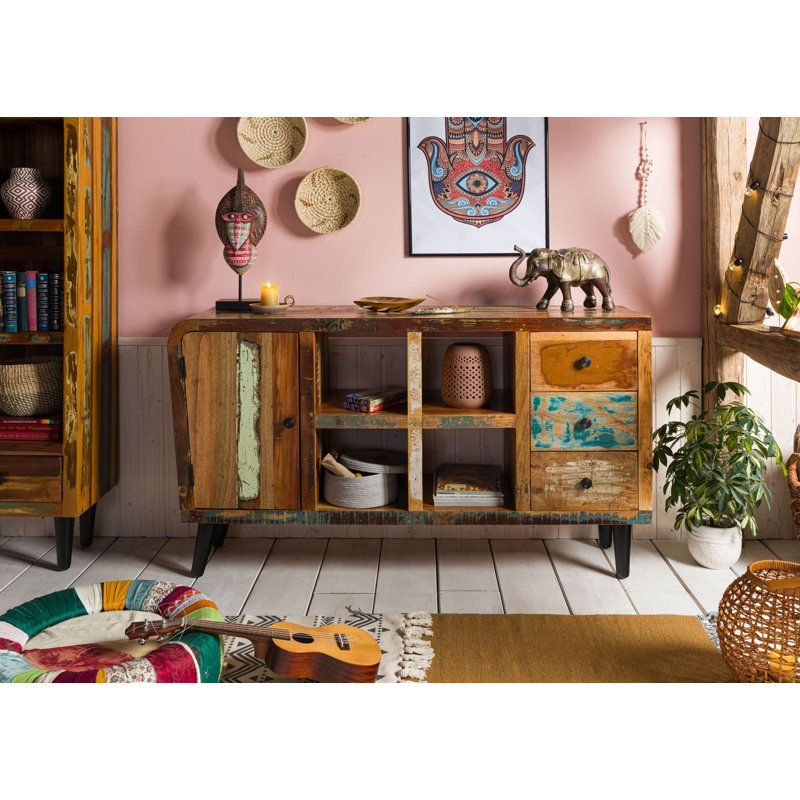 Sixties 150cm Solid Wood Sideboard