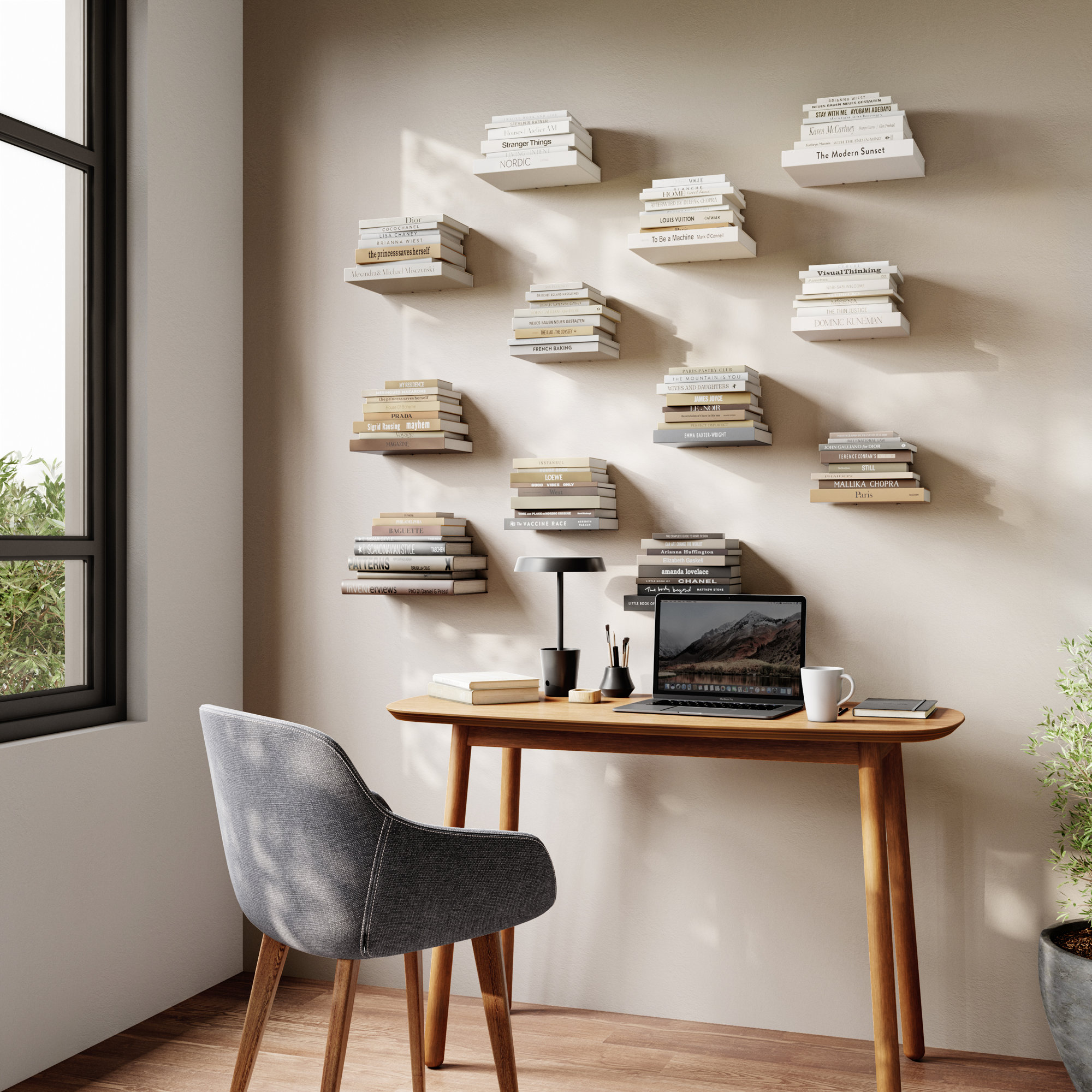 Conceal 3 Pieces Wall Shelf Set