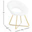 Fauteuil papasan en velours de 23,2 po de largeur Paislee-777241831