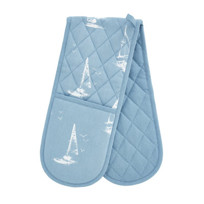 Salcombe Boats Cotton Kitchen Double Oven Glove