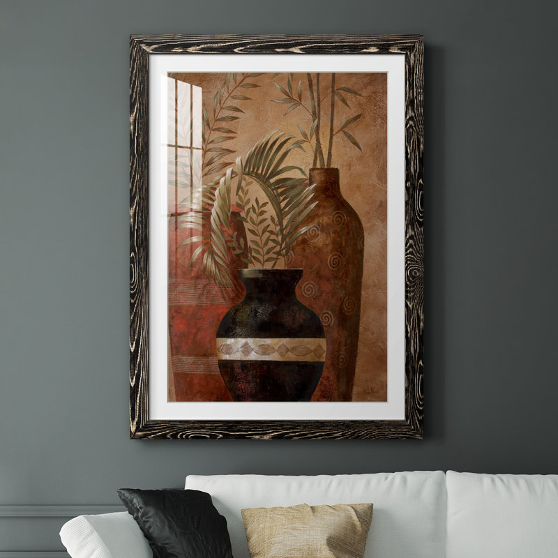 Exotic Holiday II - peinture encadrée, Cadre noir, H 37,5 po x l 27,5 po x P 1,5 po