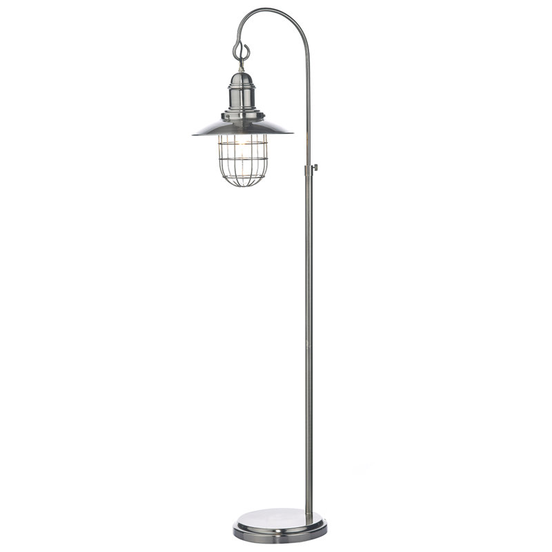 Daemon 157cm Chrome Arched Floor Lamp