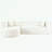 Teysha Boneless Sectional Sofa All Sponge L-Shape Sofa with Curved Chaise-119045024