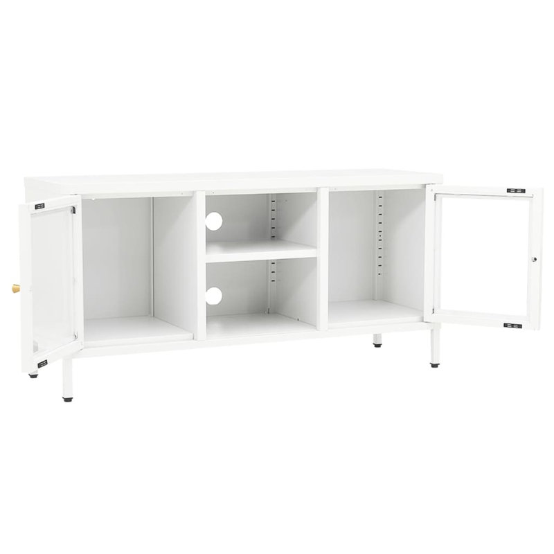 Graue Unfinished TV Stand for TVs up to 32", White