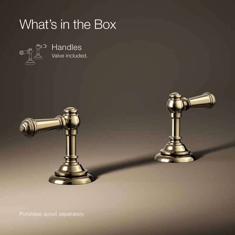 Artifacts® Bathroom Sink Lever Handles, Vibrant French Gold