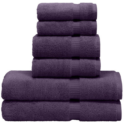 Ensemble de serviettes 6 pièces 100% coton