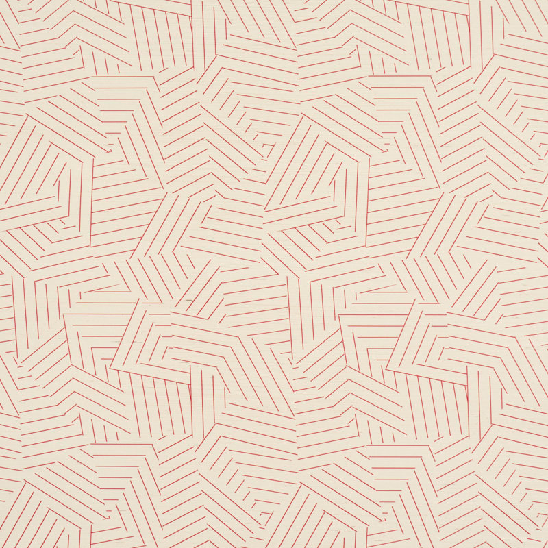Papier peint Schumacher X Miles Redd, Rouge