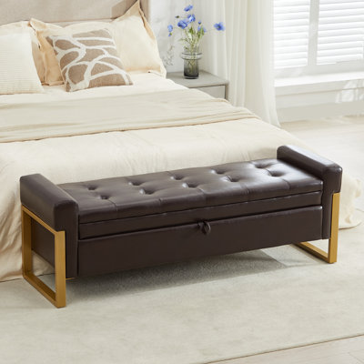 57'' Wide Tufted Rectangle Storage Ottoman