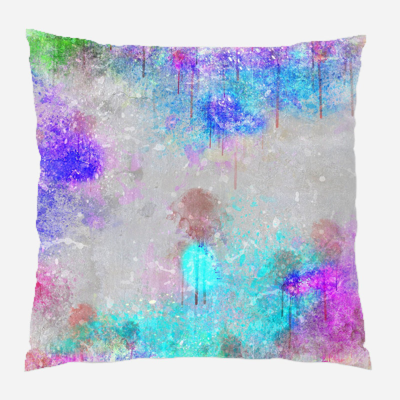 Reversible Throw Pillow, Indoor, Microsuede