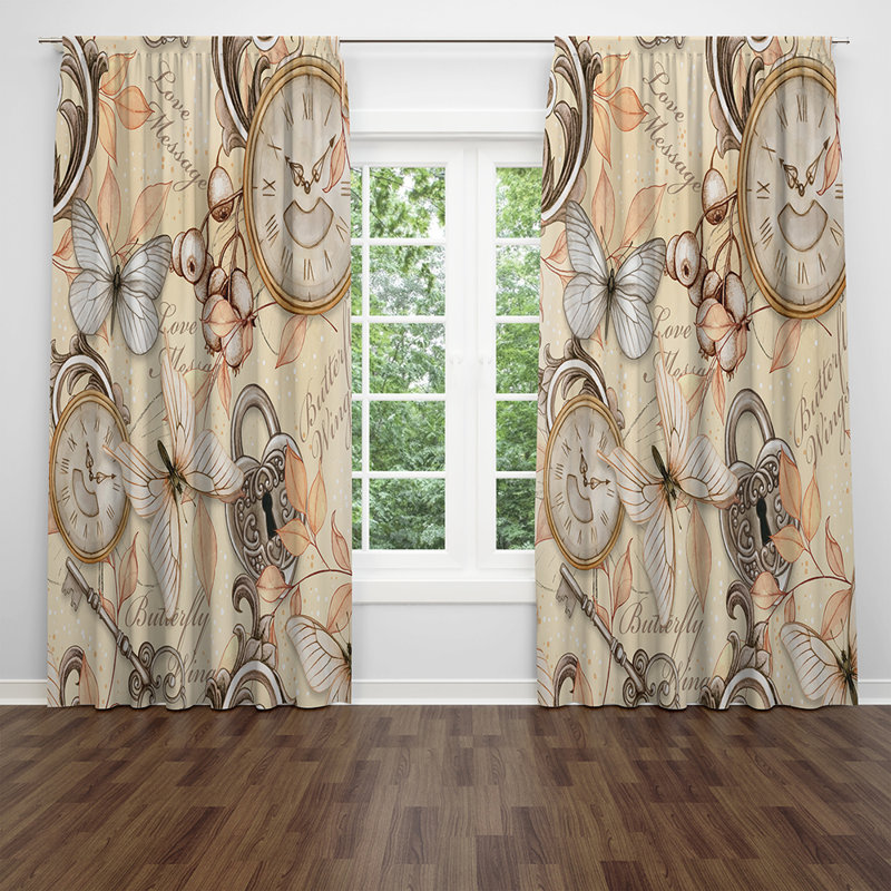 Semi Sheer Curtain Pair, 20" W x 82" L