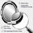 Bauhaus Black And White Circular Minimalism - Large Oval Wall Mirror On Metal-1469731118