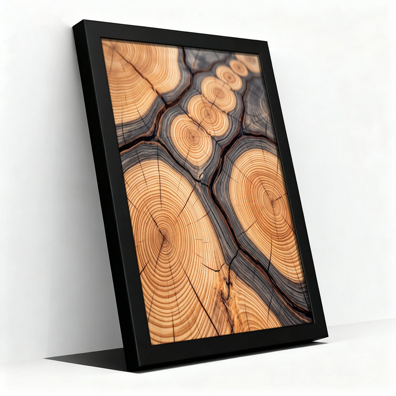 Art mural sur toile en bois, H 16 po x l 24 po
