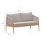 282cm Wide Straight Patio Sofa with Cushions